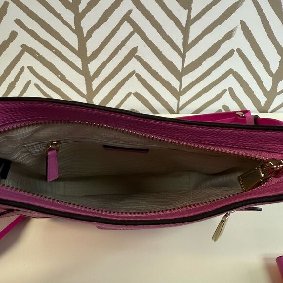 Kate Spade Pink Hudson Crossbody and Matching Bi-fold Wallet Pebbled Leather - Picture 7 of 14